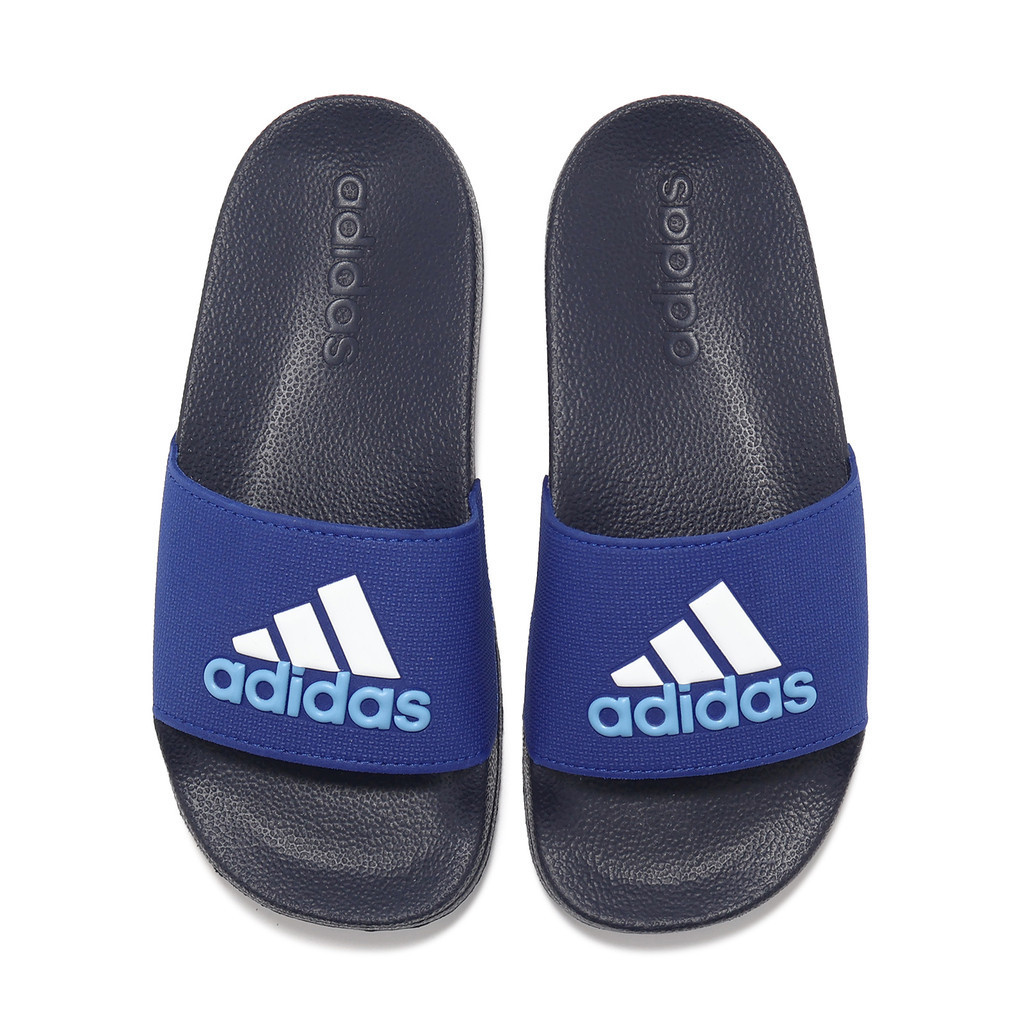 adidas 拖鞋 Adilette Shower K 大童 女鞋 深藍 涼拖鞋 愛迪達  [ACS] IE2607