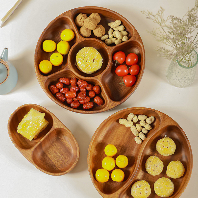 胡桃木果盤  實木水果盤  乾果零食盤 相思木餐盤  沙拉碗  木盆   木製餐盤  木製餐具 餐盤