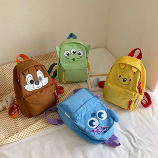 可愛卡通兒童揹包 日系 百搭 卡通三眼仔後揹包 小熊維尼揹包 花栗鼠書包 後揹包包 親子揹包 小朋友書包