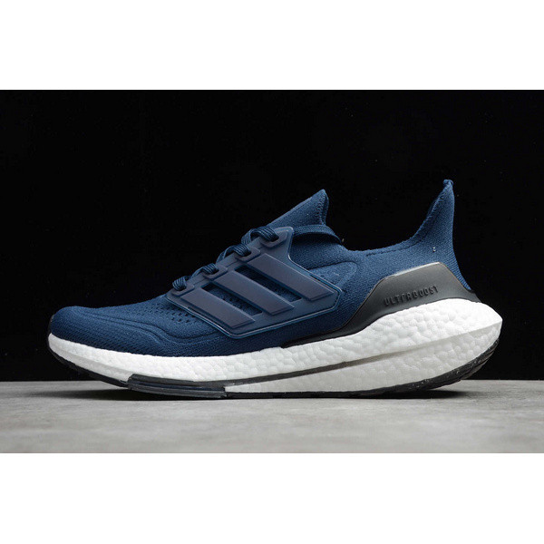 現貨 Ultraboost 21 Midnight Navy/黑-白FY0350運動跑鞋速遞