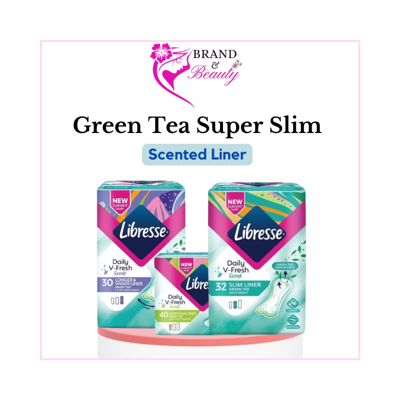Libresse Slim Liner Green Tea Longer &amp; Wider (30s) I Slim Li