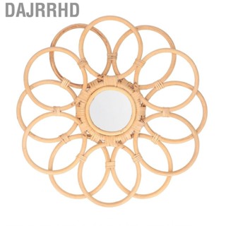 Dajrrhd 波西米亞風掛鏡向日葵圓形現代家居裝飾
