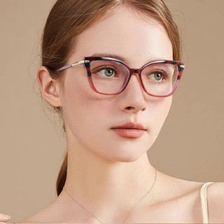 時尚貓眼眼鏡防藍光時尚喇叭眼鏡堅固tr90鏡框女時尚眼鏡防藍光鏡片女孩電腦防輻射眼鏡