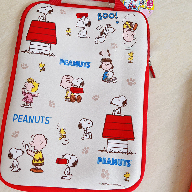 日本史努比米菲創意卡通可愛ipad平板手持保護套海綿墊內罐包
