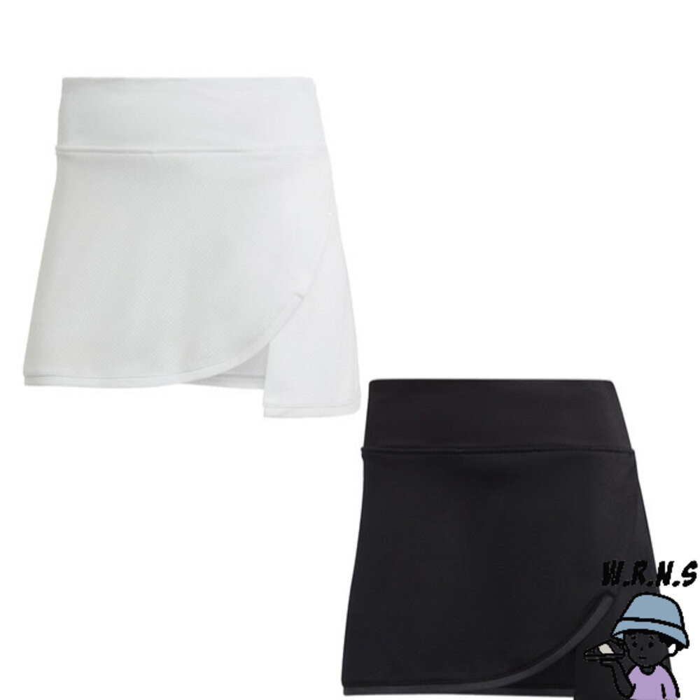 ADIDAS 女 網球短褲裙 三分針織 白/黑HS1455/HS1454