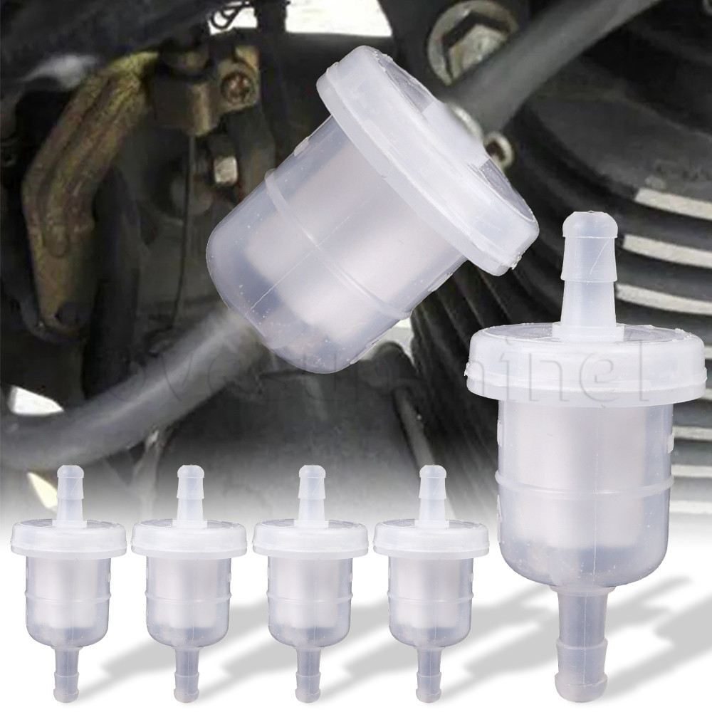 摩托車燃油濾清器 - 通用塑料汽油濾清器管 - 汽車配件 - 適用於 110/125/150/175/200 排量單缸發