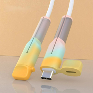 Bluewow 電纜保護器矽膠繞線器電線整理器保護套適用於 Apple iPhone C 型 USB 充電器電纜線保護套