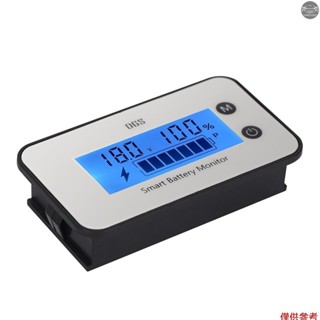 Ipx7電池容量監視器,dc 7-100V電池百分比電壓測試儀12V 24V 36V 48V LCD顯示汽車車輛船用房車