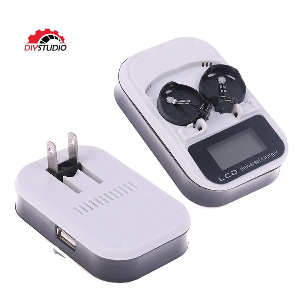 智慧型液晶紐扣電池充電器適用於LIR2016/2025/2032/ML2016/2025/ML2032