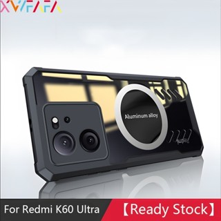 REDMI 適用於轉角加厚散熱透明手機殼適用於紅米 K70 Pro K70E K60 超鋁合金遊戲散熱防震透明保護套