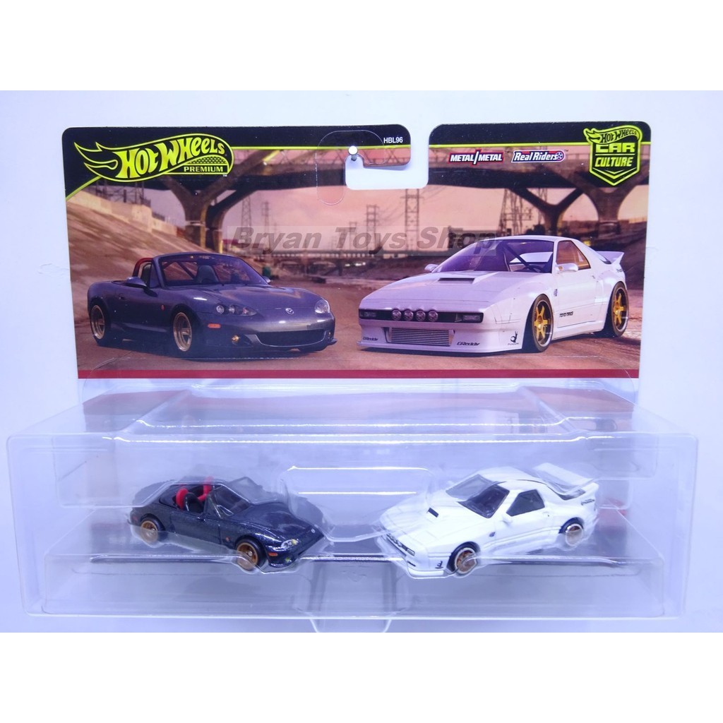 HOT WHEELS 風火輪汽車文化兩件裝 04 Mazda Speed Miata RX7 FC Pandem