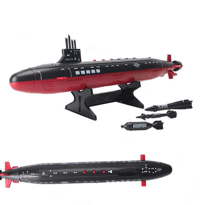 成品潛艇玩具號海浪軍艦雷艇發聲核潛艇大魚海軍模型 潛水艇航船