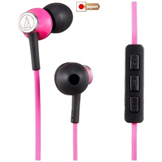 音频技术 iPod/iPhone/iPad 专用入耳式耳机 带麦克风 粉色 ATH-CK330i PK