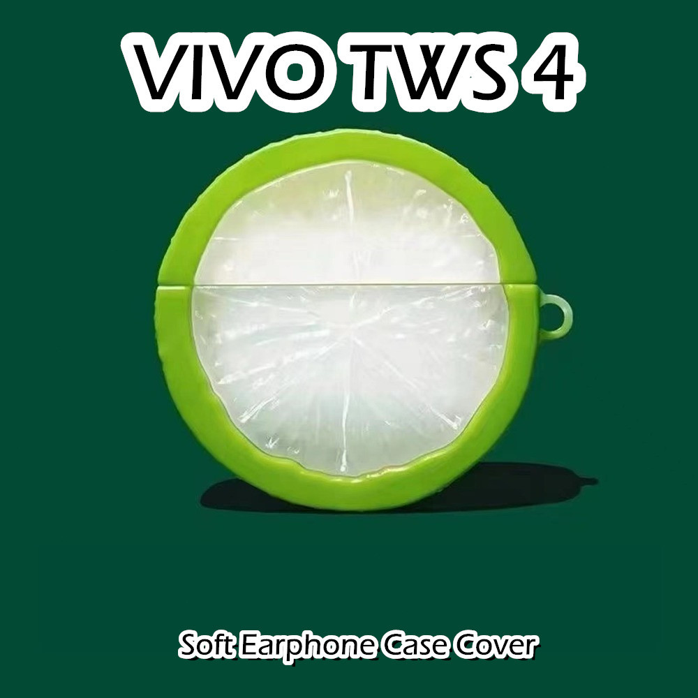 [潮流正面] 適用於 VIVO TWS 4 Case 夏季風格卡通軟矽膠耳機套外殼保護套 NO.3