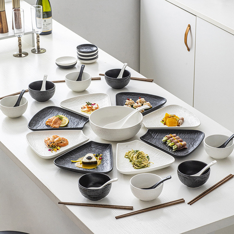 可開發票 高品質 家用陶瓷團圓飯拼盤餐具組合套裝 年夜飯家庭聚餐過年圓形碗碟盤子