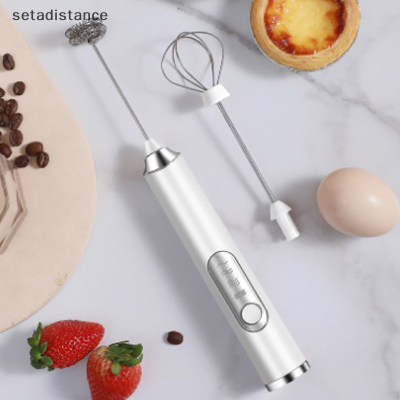 Sd 無線電動打奶器打蛋器 USB 可充電手持式咖啡攪拌器奶昔攪拌器起泡器食物攪拌器全新