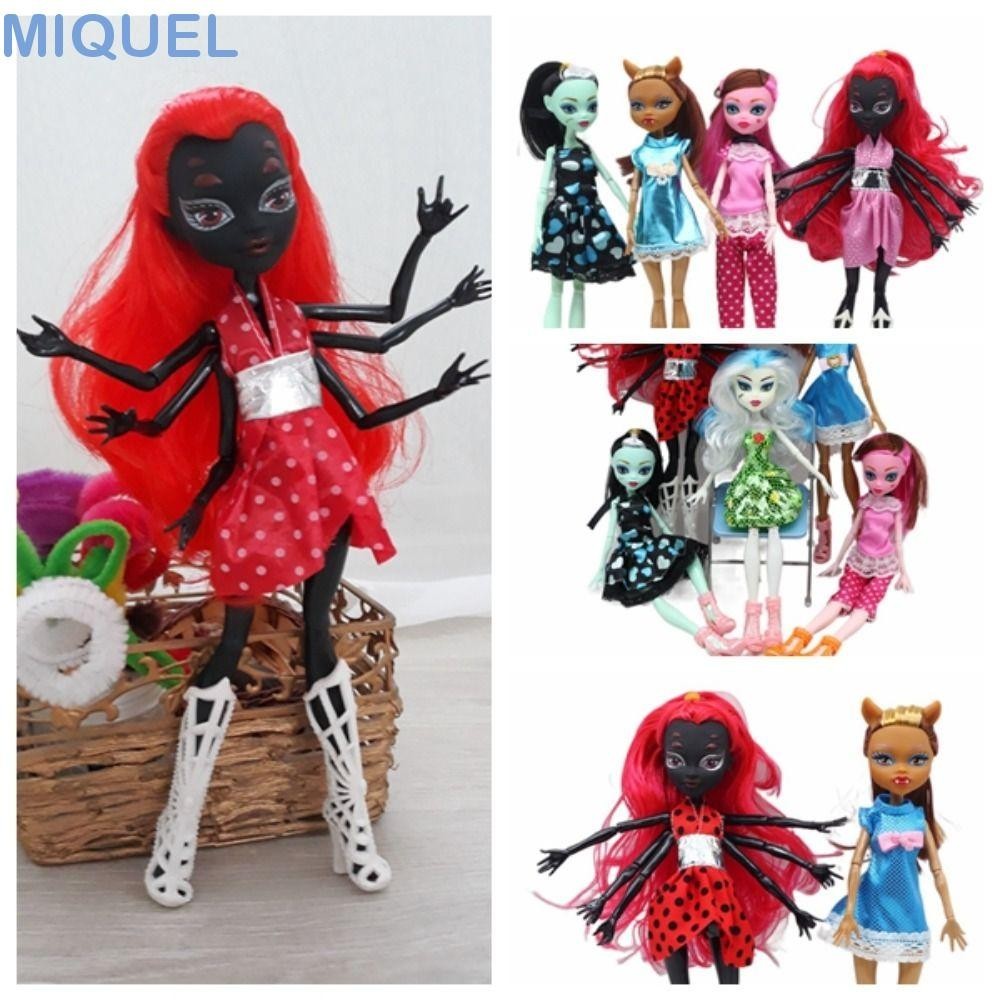 MIQUEL精靈公主娃娃,可拆卸精靈高中精靈高中娃娃,公主玩具蜘蛛女孩德拉庫拉克勞丁狼益智玩具