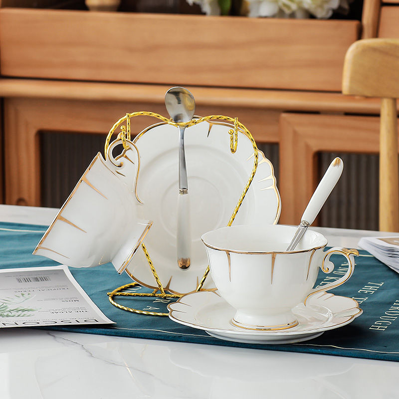 精緻咖啡杯陶瓷歐式小奢華家用簡約北歐ins下午茶具套裝咖啡器具