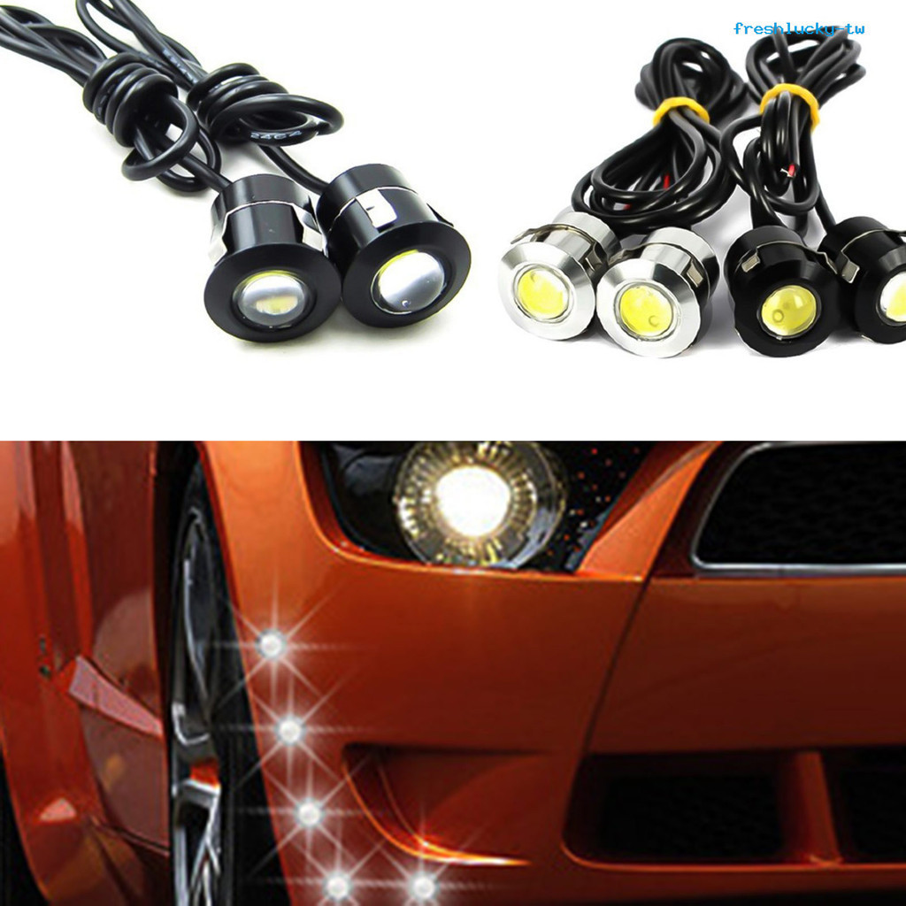 &lt;熱賣&gt; 汽車LED鷹眼燈18mm 9W超薄  流氓螺絲反擊  倒車燈   防水LED車燈  鷹眼燈（白色、藍色、紅色、