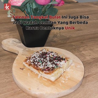 TOPTON 優質圓形砧板大圓柄安全食品級松木砧板麵團研磨機壓面工具麵包研磨工具或麵團針