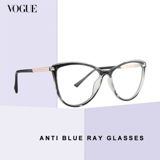 時尚喇叭眼鏡防藍光鏡片輕量tr90鏡框防藍光輻射復古貓眼眼鏡女孩時尚眼鏡眼鏡辦公商務眼鏡