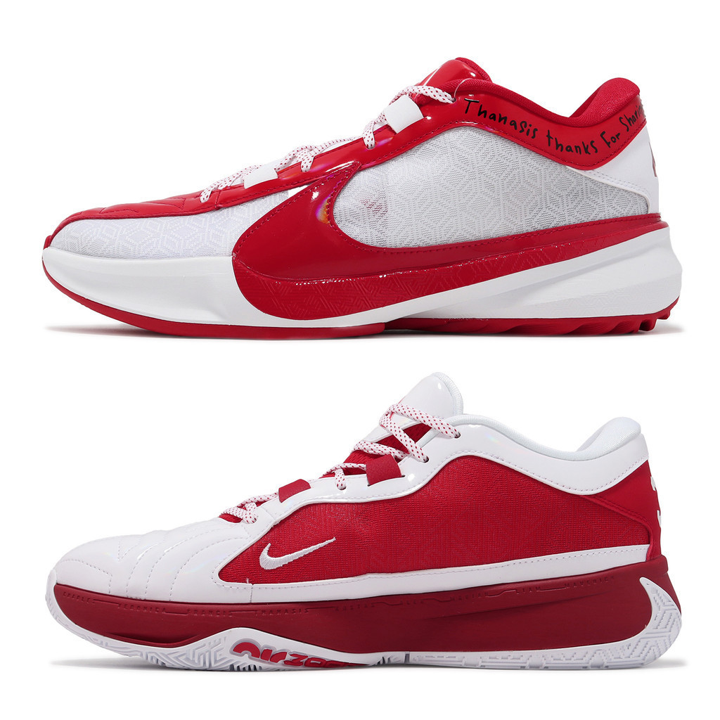Nike 籃球鞋 Zoom Freak 5 ASW EP 明星賽 紅 白 字母哥 男鞋 ACS FJ4248-600