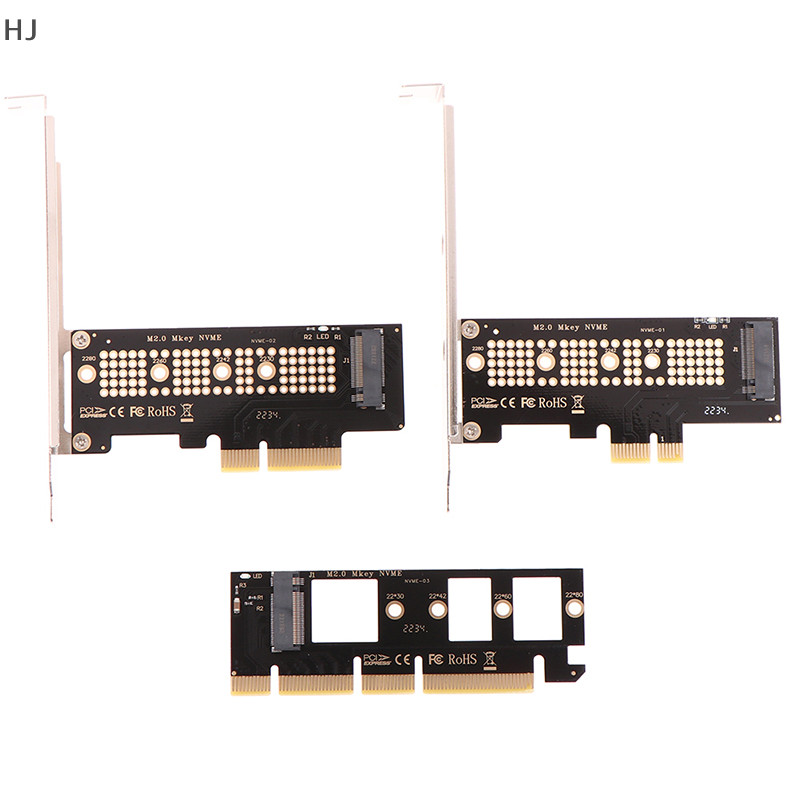 Hj 1Set M.2 NVMe SSD 轉 PCIE 3.0 X16/X8/X4/X1 台式機 SSD 轉接卡全新