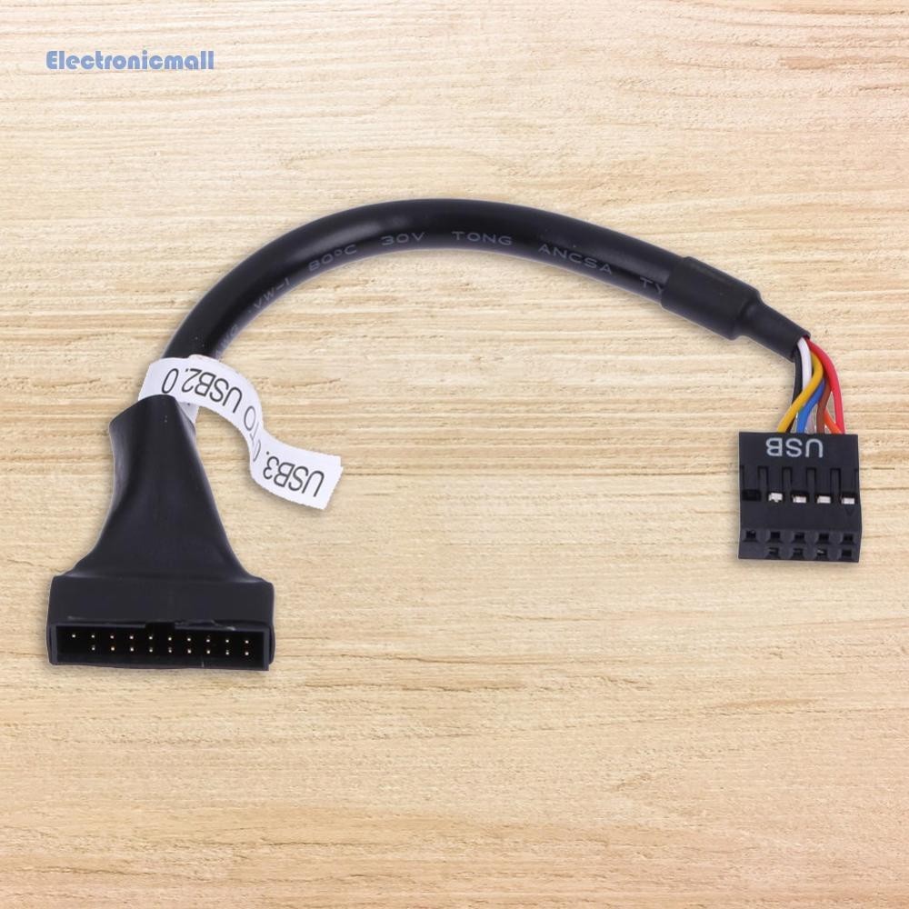 [ElectronicMall01.tw] USB3.0 20pin公頭 轉 9pin 母頭 轉接線