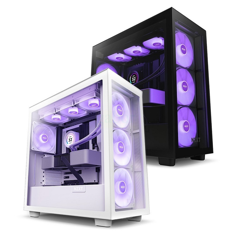 米特3C數位–NZXT 恩傑 H7 Elite 2023 黑/白 電腦機殼 內建核心扇x3/靜音扇x1/至多7風扇裝配