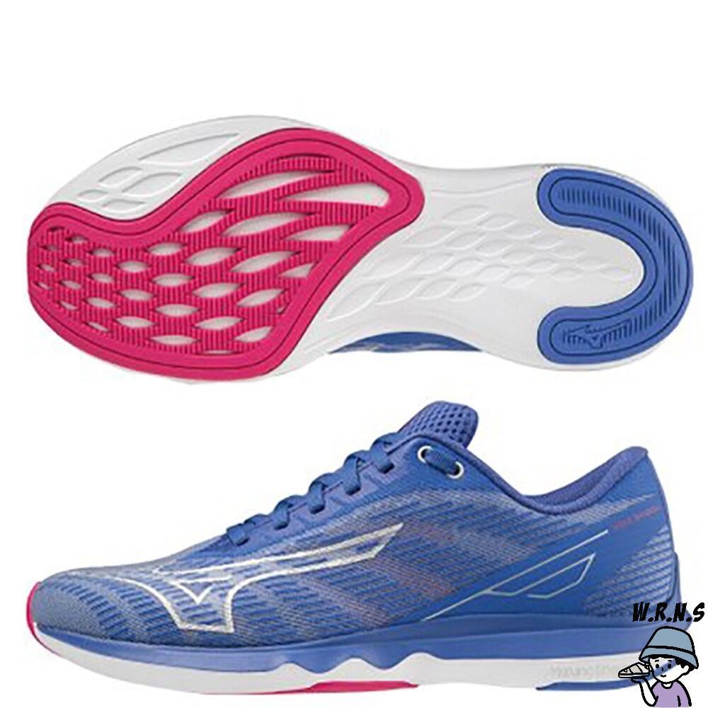 MIZUNO WAVE SHADOW 5 女鞋 慢跑 3E寬楦 一般型 藍J1GD219705