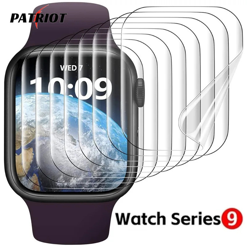 適用於 iWatch Series 9 的 Apple Watch - 全覆蓋防刮水凝膠膜 - 41/45MM 軟 TP