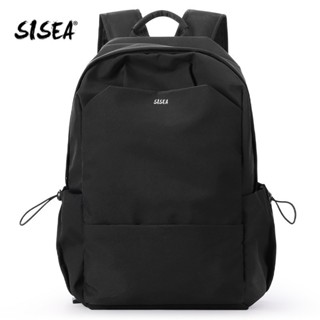 SISEA 後揹包 大容量韓版日系簡約學生書包 多隔層防潑水電腦筆記本包 多色可選 男女同款