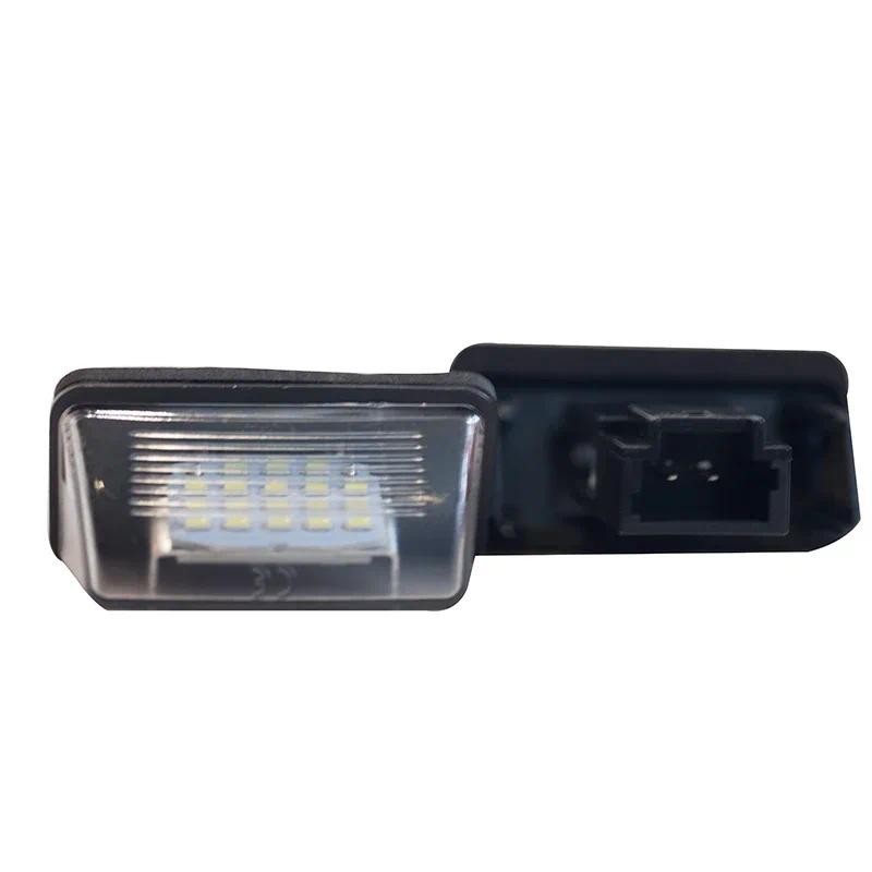 12V LED汽車牌照燈 號牌照燈 1對 適用於Peugeot 206 207 306 307 406 407