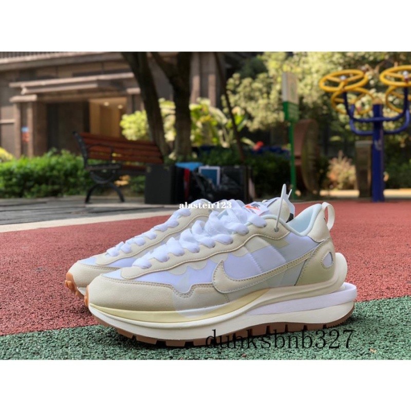 特價 Nike Vaporwaffle x Sacai 米白 百搭 舒適 厚底鞋 老爹鞋 DD1875-100