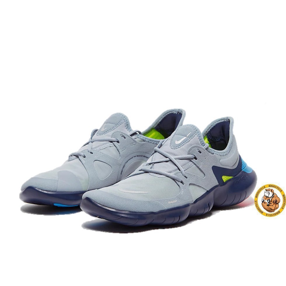 耐吉 Nike耐克free RN 5.0灰綠藍粉綠淺灰機能男女AQ1289-400找男