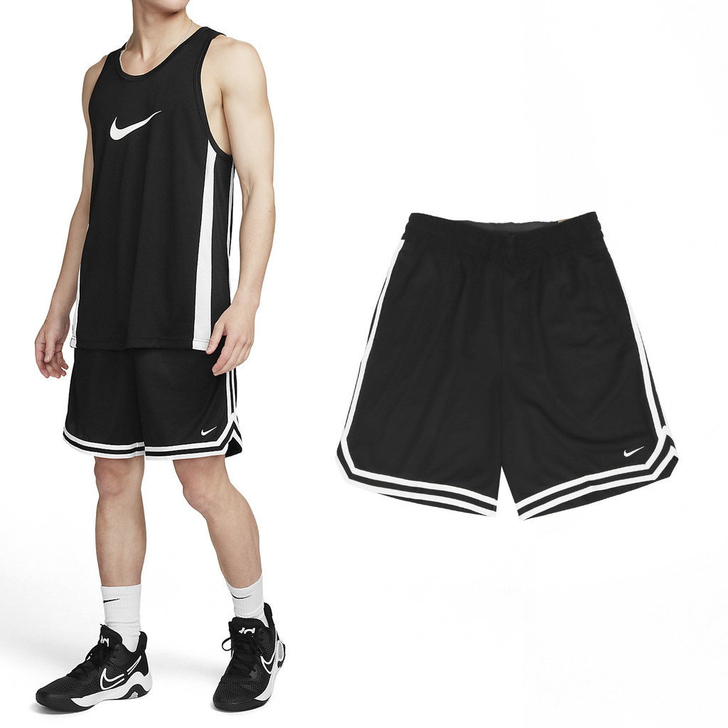 Nike 短褲 DNA Basketball 男款 黑 球褲 拉鍊口袋 抽繩 速乾  [ACS] FN2652-010