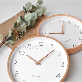 日式實木掛鐘 木質簡約時鐘 靜音客廳壁鐘 優雅設計創意鐘錶 北歐客廳裝飾佈置 家居牆面裝飾 高品質✔️