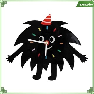 [LsxmzTW] 兒童房幼兒園可愛掛鐘黑球裝飾時鐘