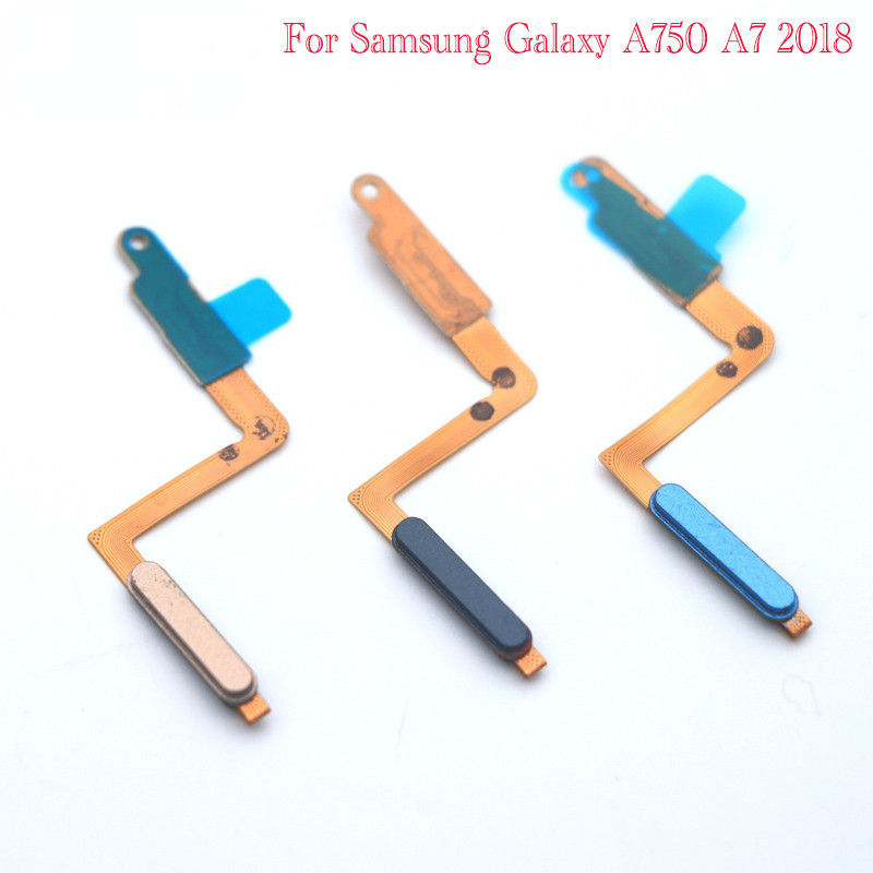SAMSUNG 適用於三星 Galaxy A750 A7 2018 A750F 指紋觸摸 ID 傳感器手指電源開關側按鈕