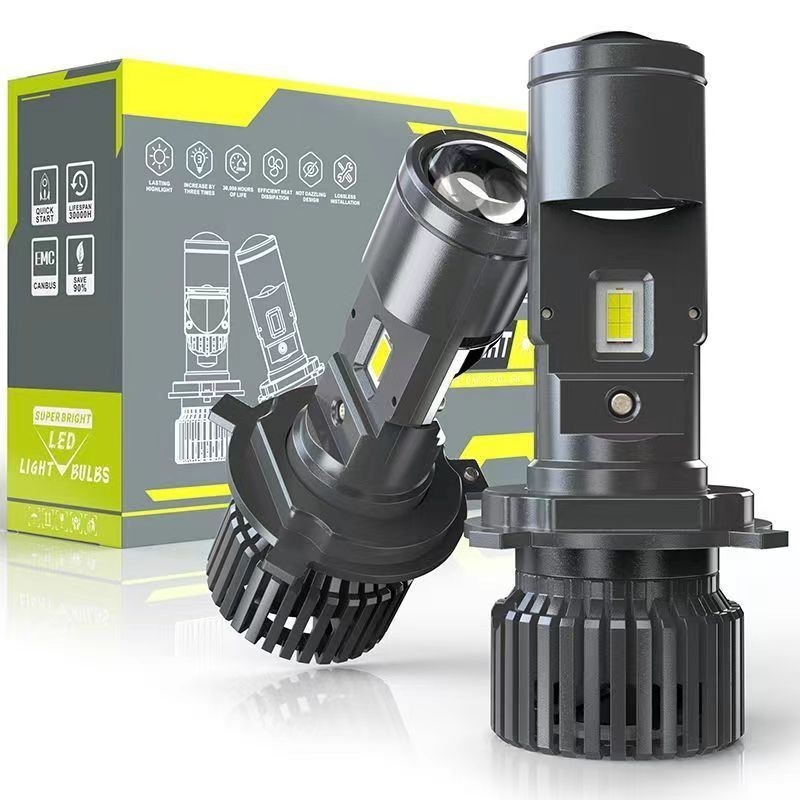 新品H4專用 LED迷你小透鏡 25MM 小魚眼 12-24V汽車LED大燈 機車改裝車燈