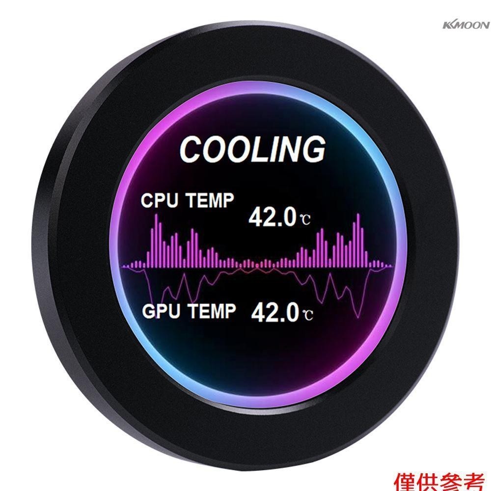 便攜式 2.1 英寸 IPS 水冷二次屏緊湊型圓形液晶顯示屏電腦主機 CPU GPU 溫度監控屏幕