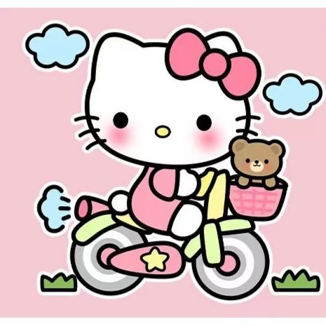 粉色創意車貼卡通可愛KT貓kitty車貼紙機車身裝飾機車貼畫
