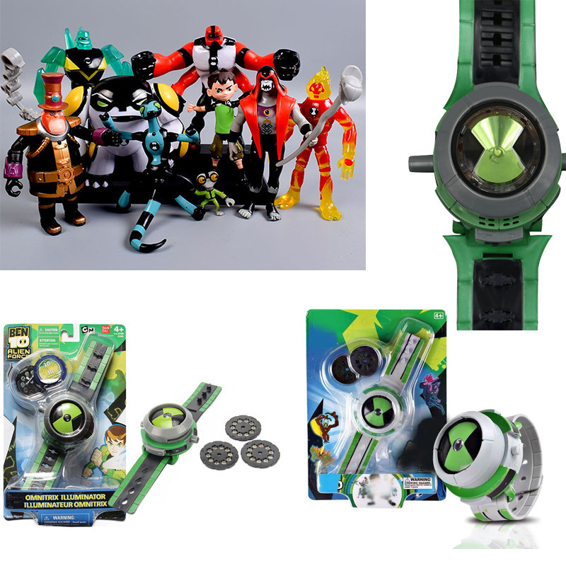 可動人偶 Ben 10 手錶 Ultimate Omnitrix 風格投影儀手錶兒童玩具兒童 Ben10 手錶兒童