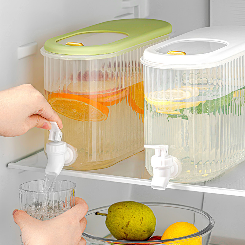 大容量冰箱水壺 帶水龍頭 非常適合冷泡茶和水果泡水