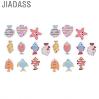 Jiadass 浴缸貼紙 浴缸貼花 安全防滑 彩色魚 2