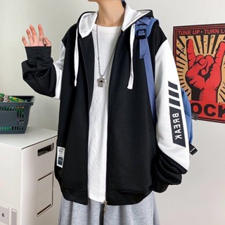 【店鋪熱銷】外套男士衛衣春秋季2022年新款連帽夾克套裝韓版潮流青少年上衣服