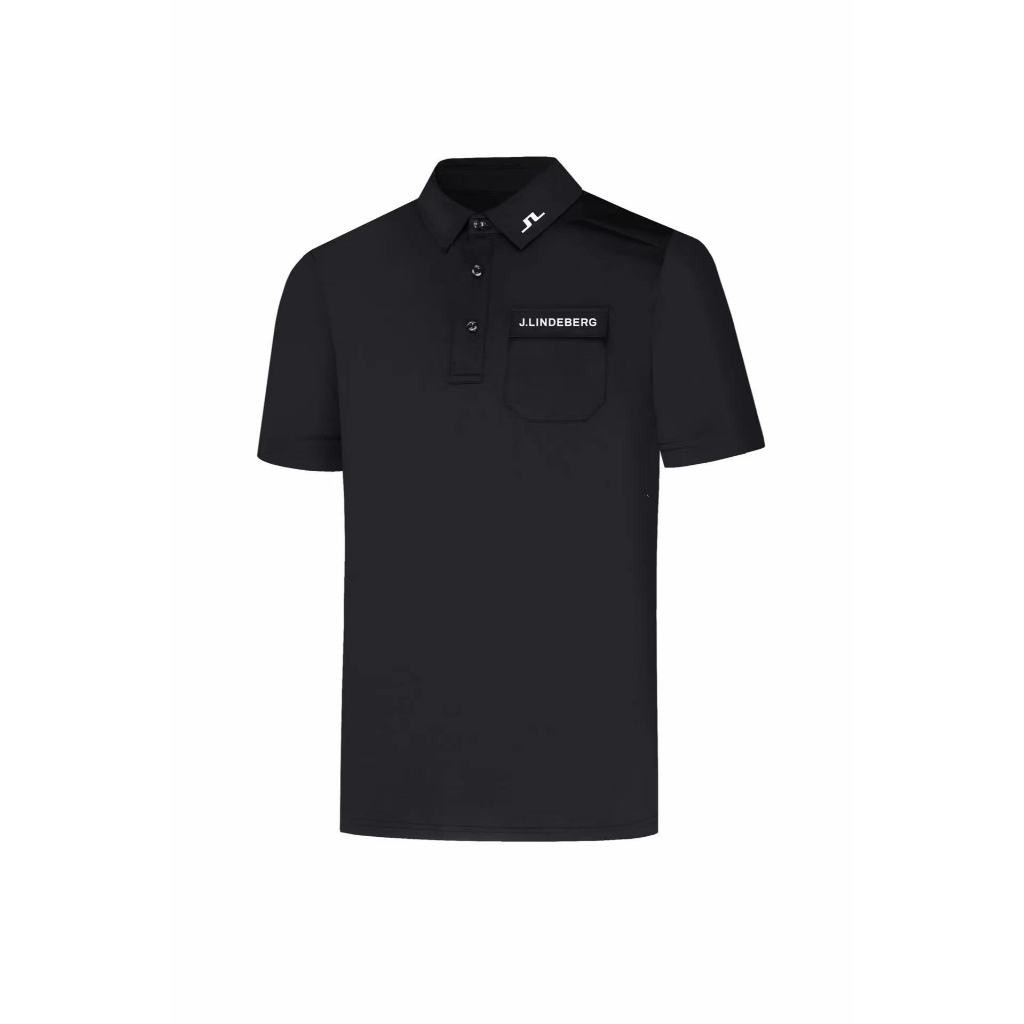 2024 新款 J.lindeberg 高爾夫短袖 T 恤男士夏季舒適運動 Polo 衫高爾夫服裝男士速乾球衣球服#20