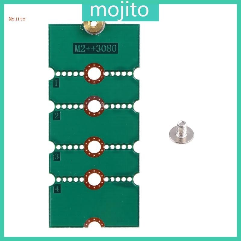 Mojito 用於 M 2 NGFF NVMe SSD 2230 2242 2260 至 2280 長度擴展適配器支架