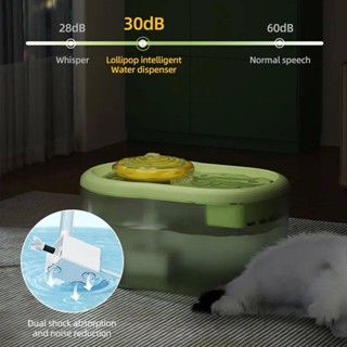 自動循環貓飲水機,創意棒棒糖設計 USB 可充電室內智能貓飲水機