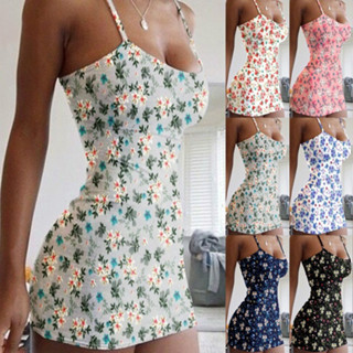 【熱賣】時尚女裝夏季新款吊帶印花爆款洋裝